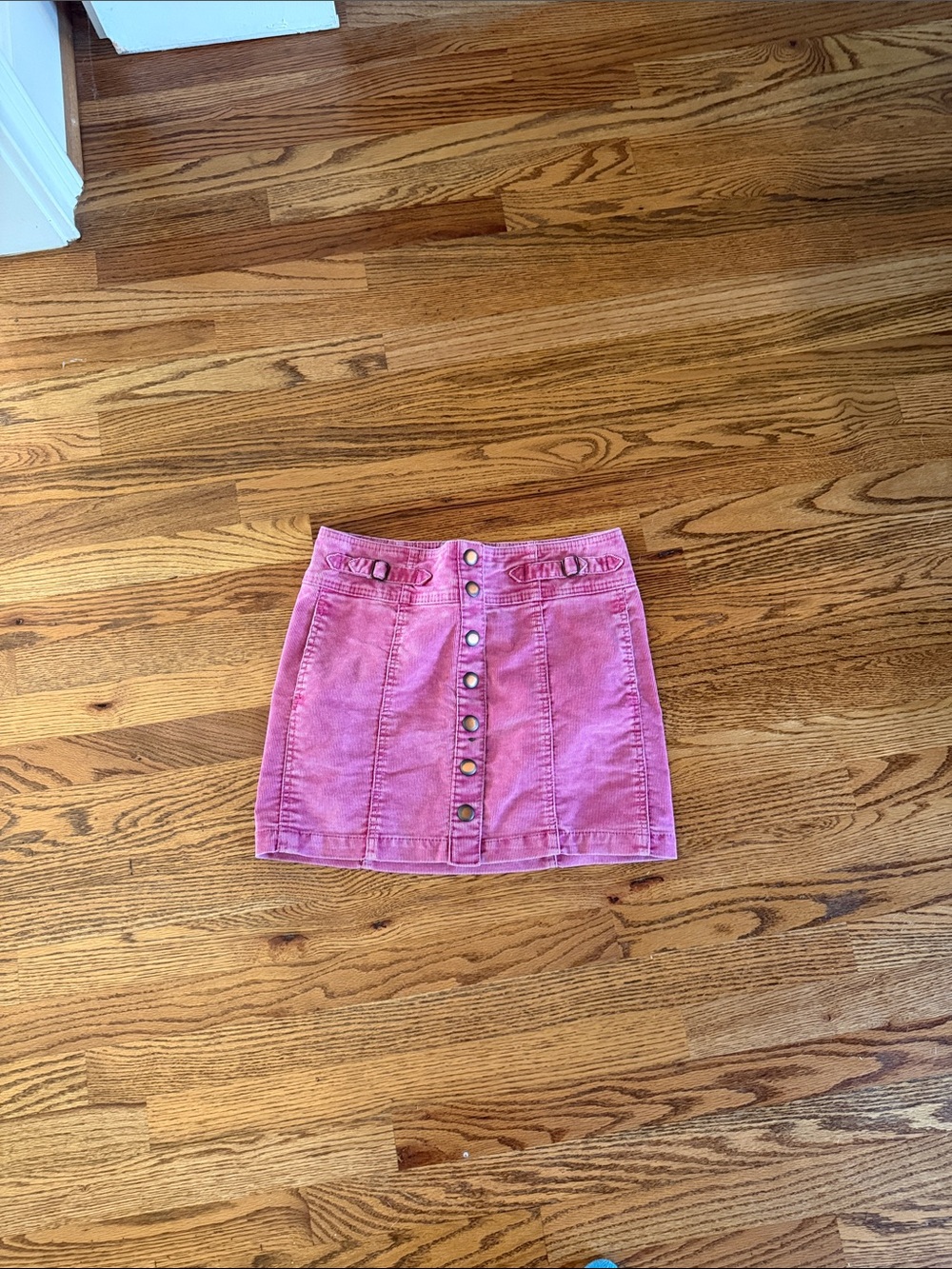 Pink corduroy skirt, gap size 4